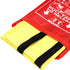 JJ CARE Upgraded Fire Blanket for Home 40"x40" with 3 Hooks & 3 Gloves, Fire Suppression Blanket, Emergency Fire Blanket for People, Fire Blanket Kitchen, Emergency Use - Yellow